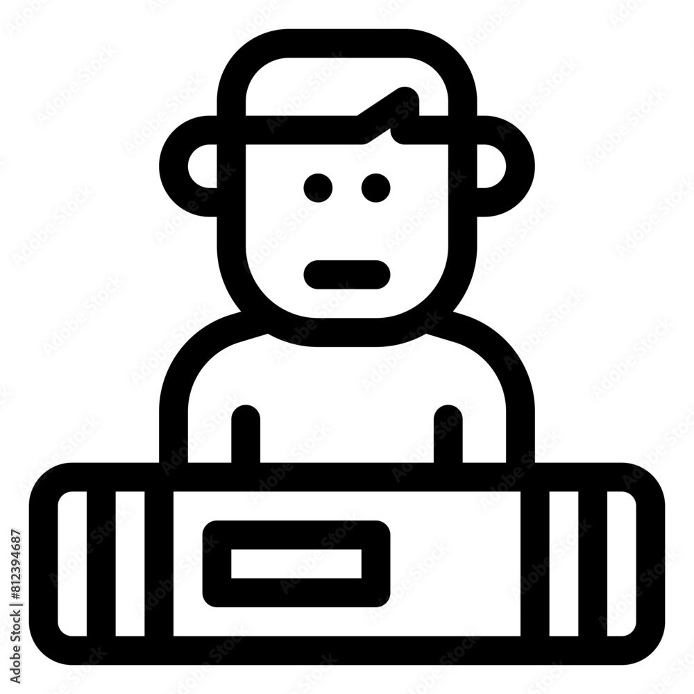 disappointed story outline icon and illustration disappointed story outline icon and illustration