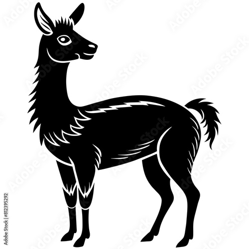 vicuna-silhouette-vector
