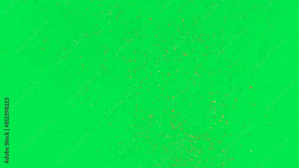 Fire Particles on Green Screen Animation. Fire Particles on Green Screen Animation.