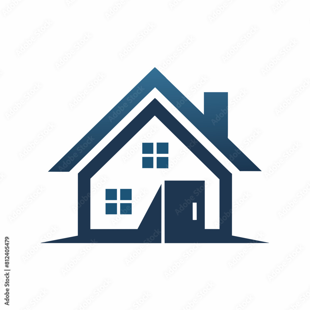Real estate logo. Modern and simple house vector icon illustration 
