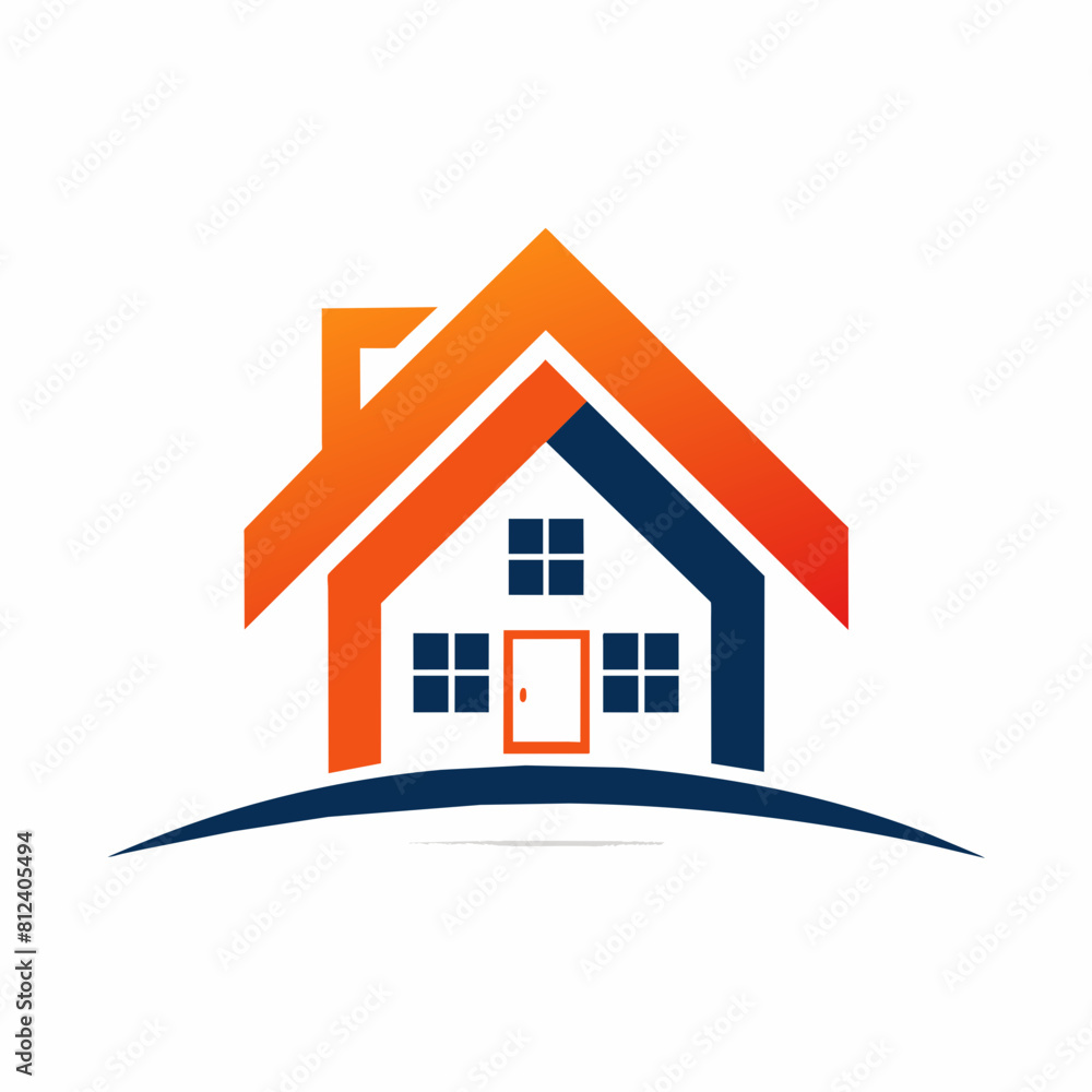 Real estate logo. Modern and simple house vector icon illustration
Real estate logo. Modern and simple house vector icon illustration