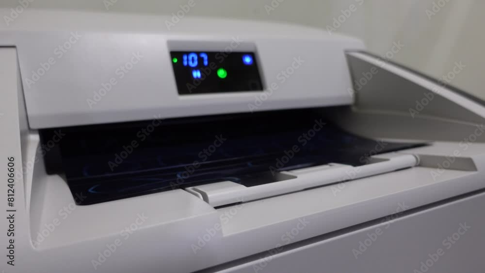 The process of printing computed tomography or CT scan films The process of printing computed tomography or CT scan films