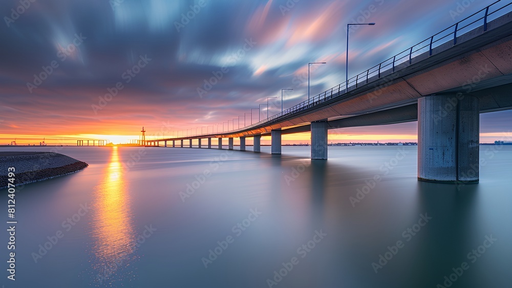 Fototapeta premium bridge over river