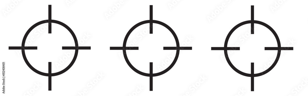 Target icons set. Goal symbol collection. Simple target with arrow. Darts icon. Hitting the bullseye icon line and flat style Target icons set. Goal symbol collection. Simple target with arrow. Darts icon. Hitting the bullseye icon line and flat style