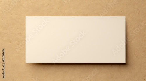 A white sign is on a brown wall © DX