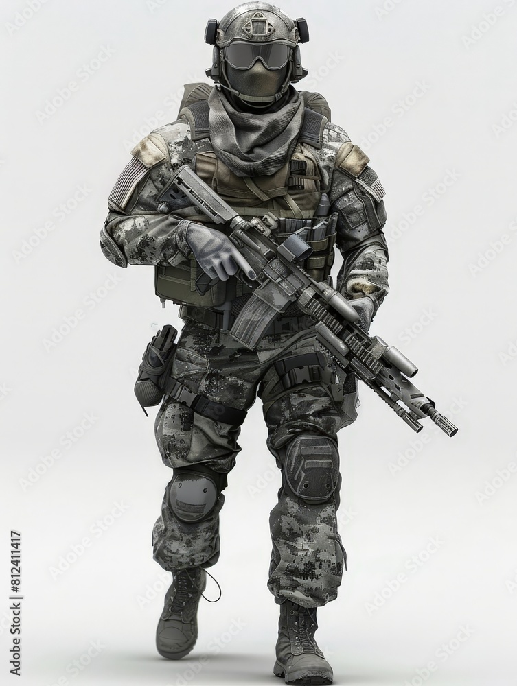 soldier with rifle soldier with rifle