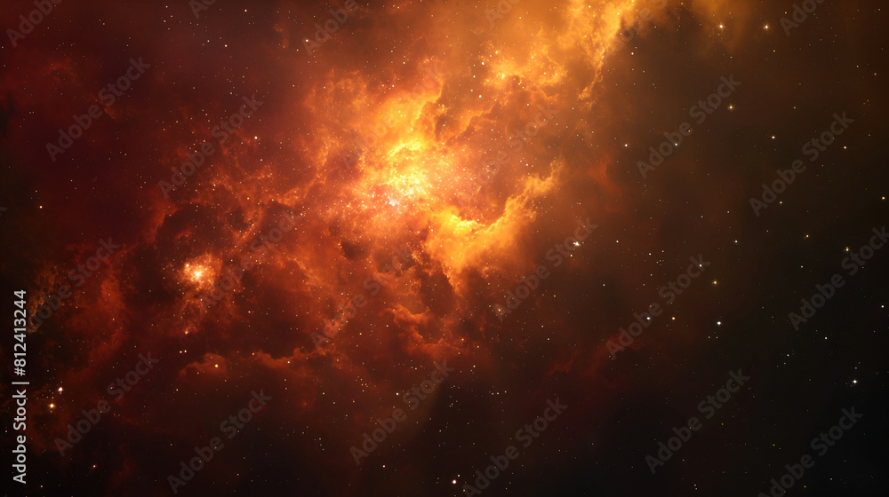Colorful cloud nebula in space, galaxy Colorful cloud nebula in space, galaxy