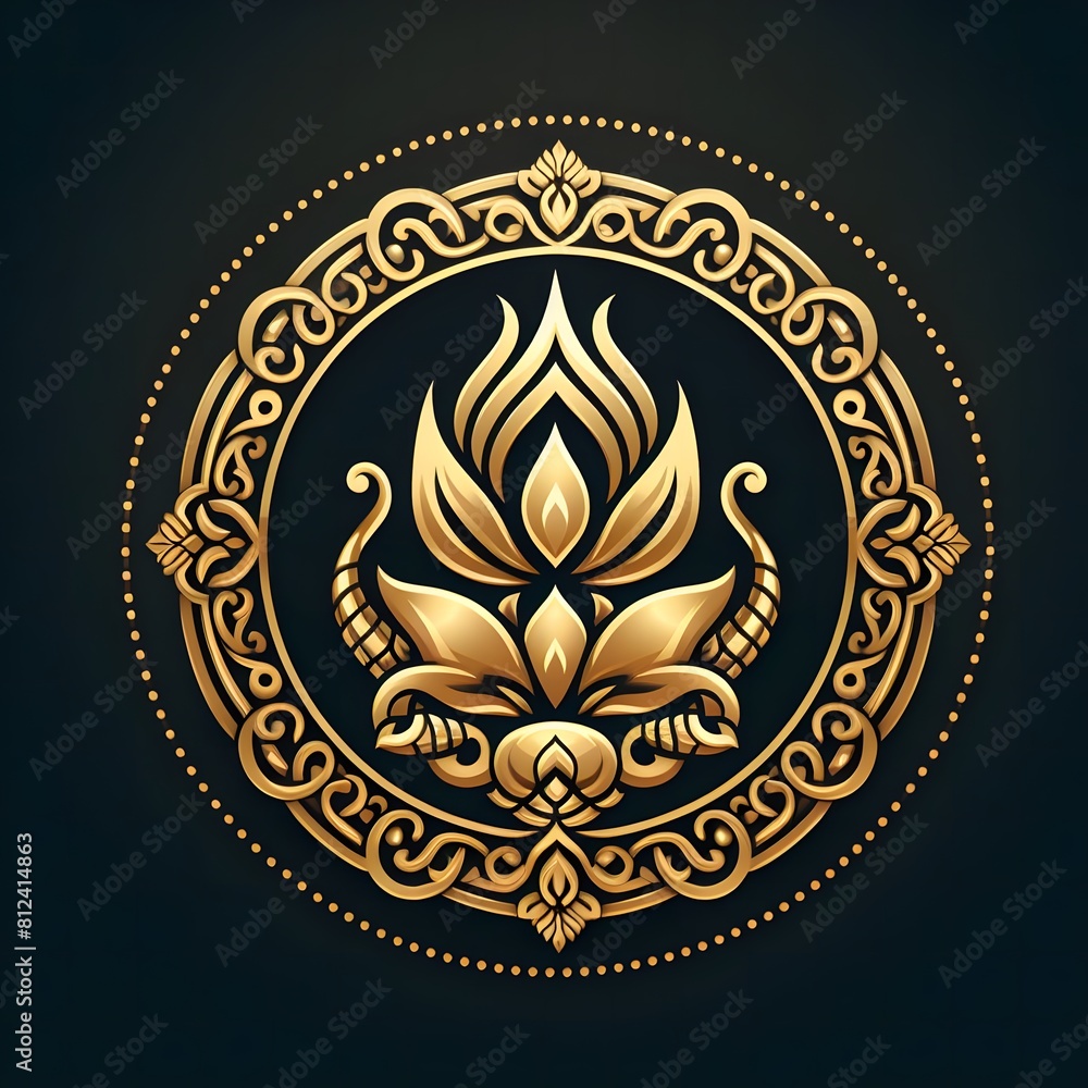 AI Generate of Luxury Premium Symbol Vector of Vesak Day with Lantern, Candle Light, Lotus AI Generate of Luxury Premium Symbol Vector of Vesak Day with Lantern, Candle Light, Lotus