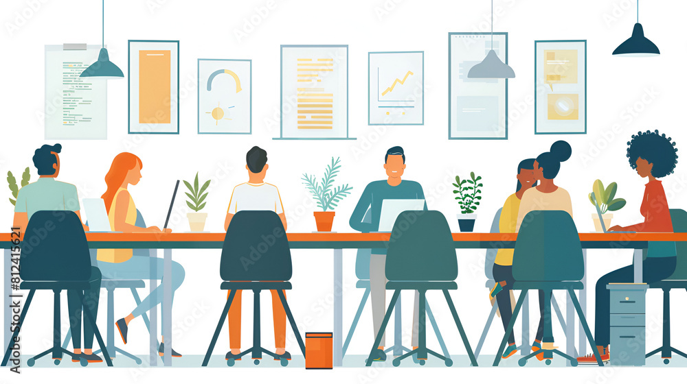 Fototapeta premium Various Workday Moments
