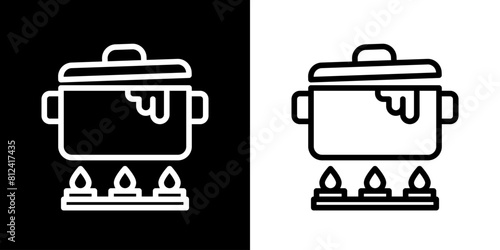 Cooking icon. Cook. Food icon. Cooking utensil icon. Kitchen tool icon. Black icon. Silhouette icon.
