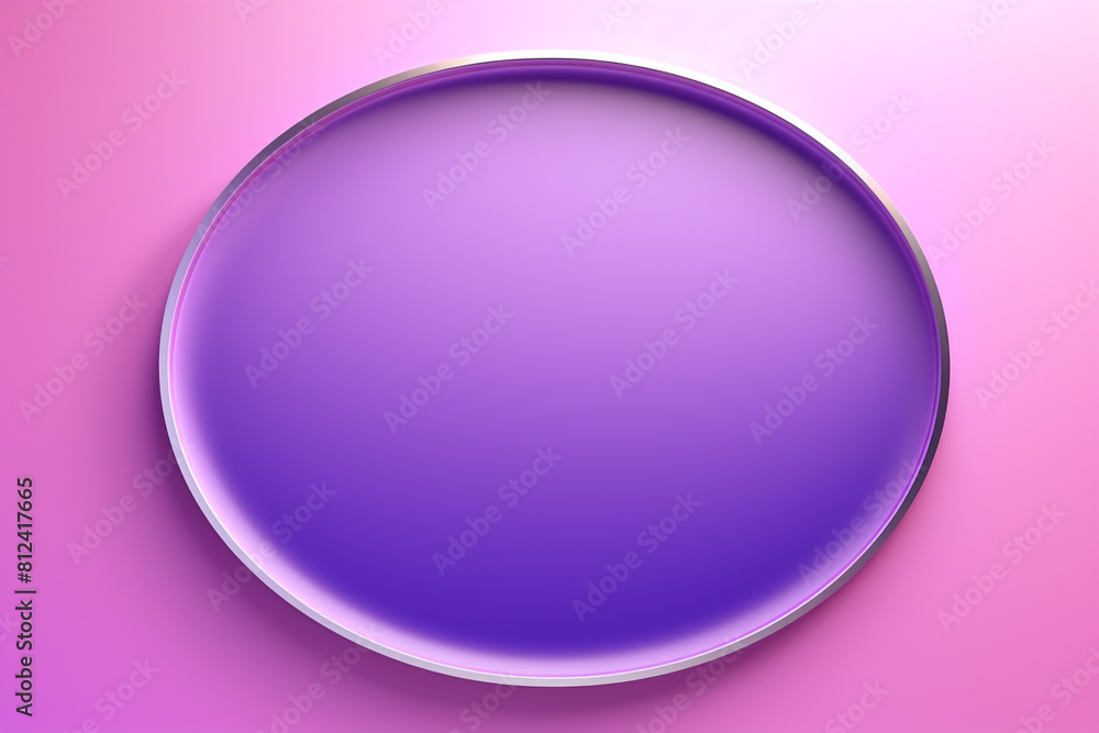 Fototapeta premium Purple Gradient flat design top view minimalist theme 3D render Analogous Color Scheme