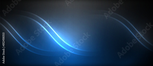 A mesmerizing electric blue circle, resembling a liquid pattern, shines against a dark sky, emitting a radiant glow reminiscent of automotive lighting