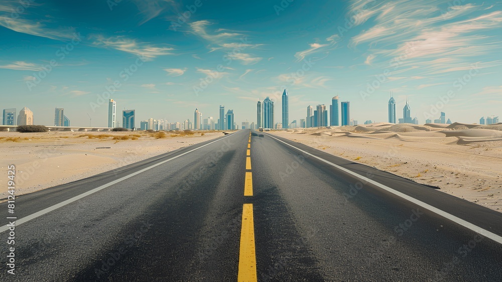 Fototapeta premium highway in the desert