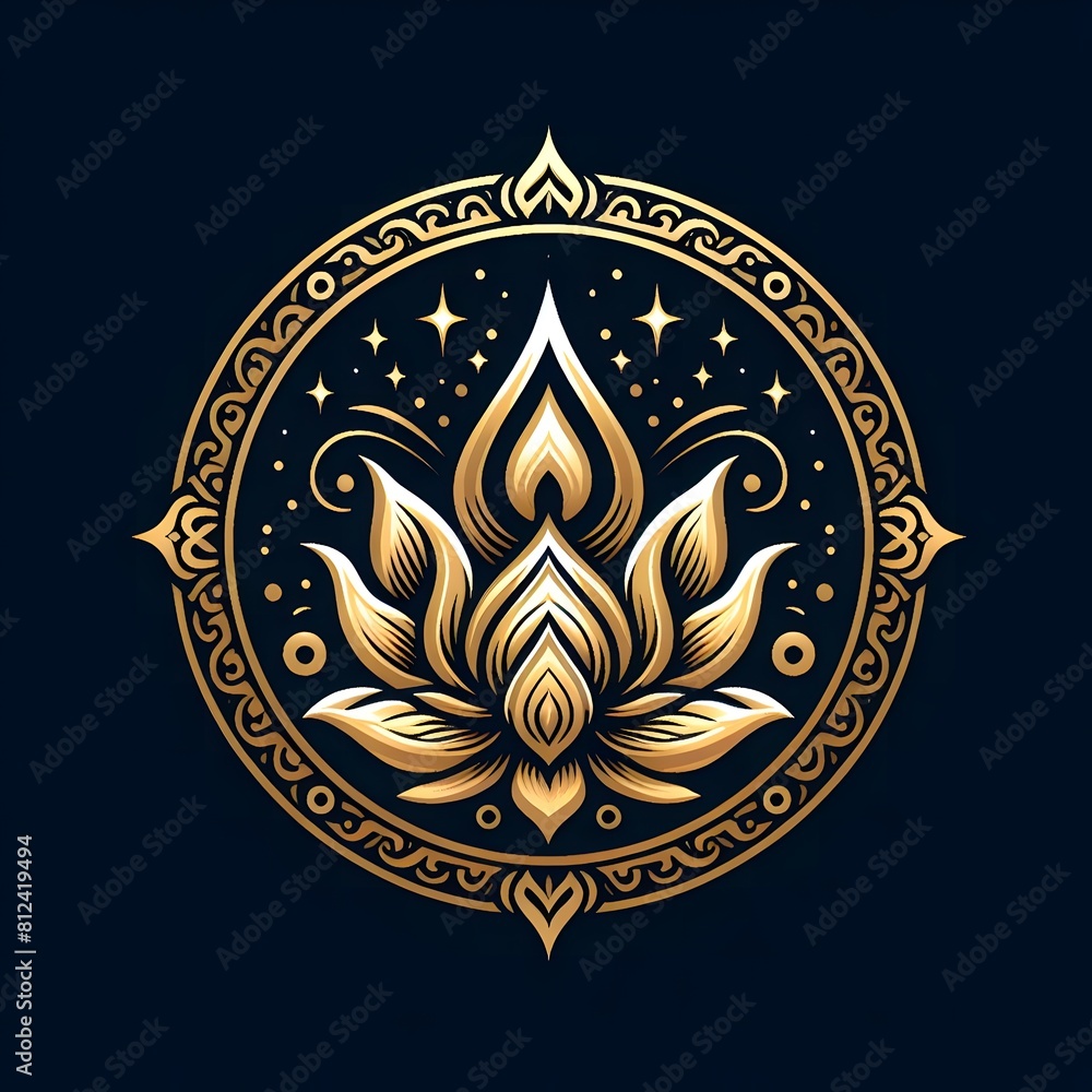 AI Generate of Luxury Premium Symbol Vector of Vesak Day with Lantern, Candle Light, Lotus AI Generate of Luxury Premium Symbol Vector of Vesak Day with Lantern, Candle Light, Lotus
