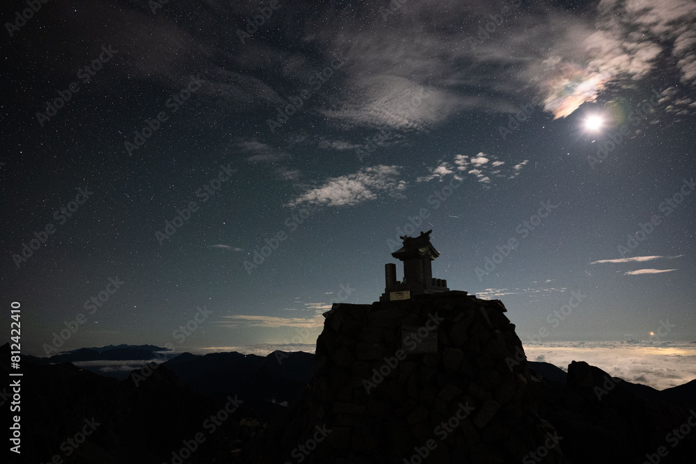夜の山岳 夜の山岳