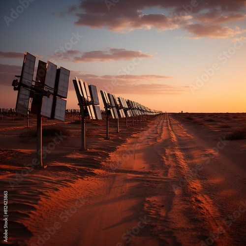 A Solar Panel Farm in the Desert