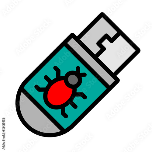 Boot Sector Line Filled Icon Design