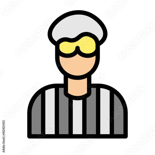 Criminal Line Filled Icon Design