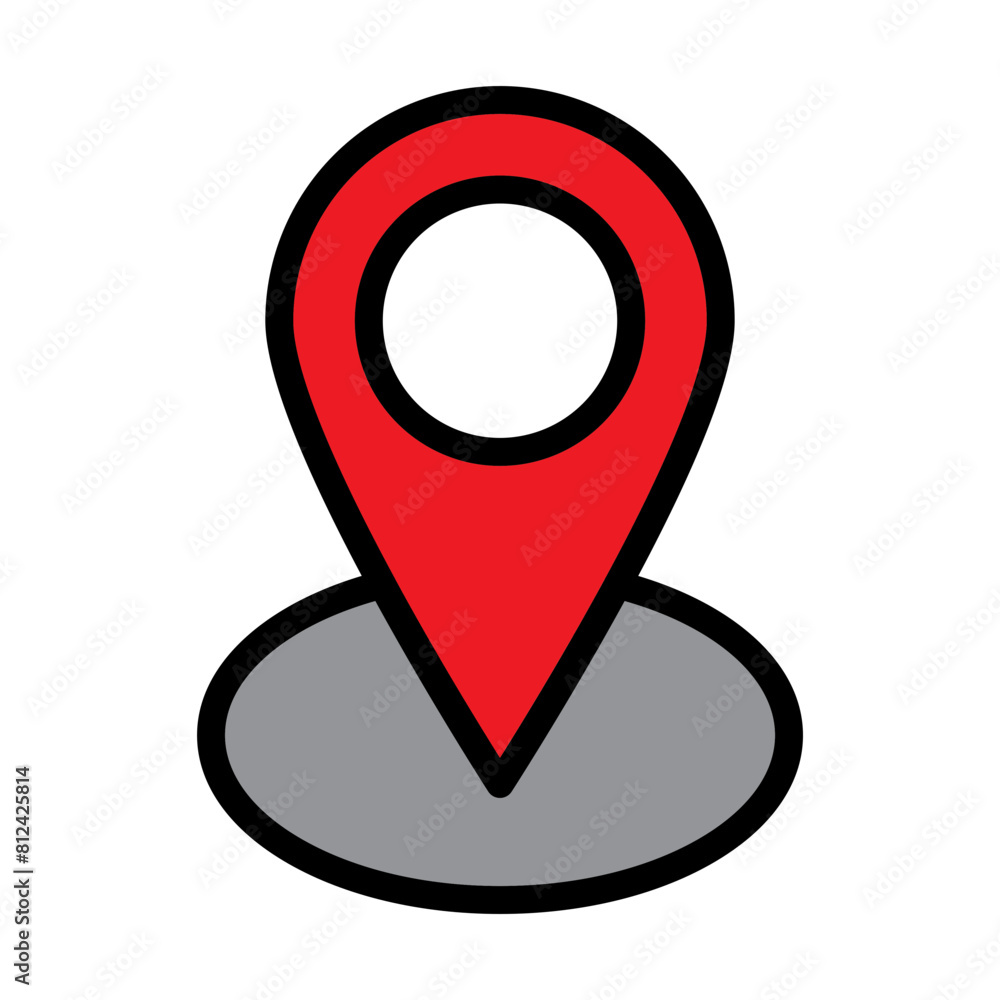gps Filled Line Icon Design gps Filled Line Icon Design