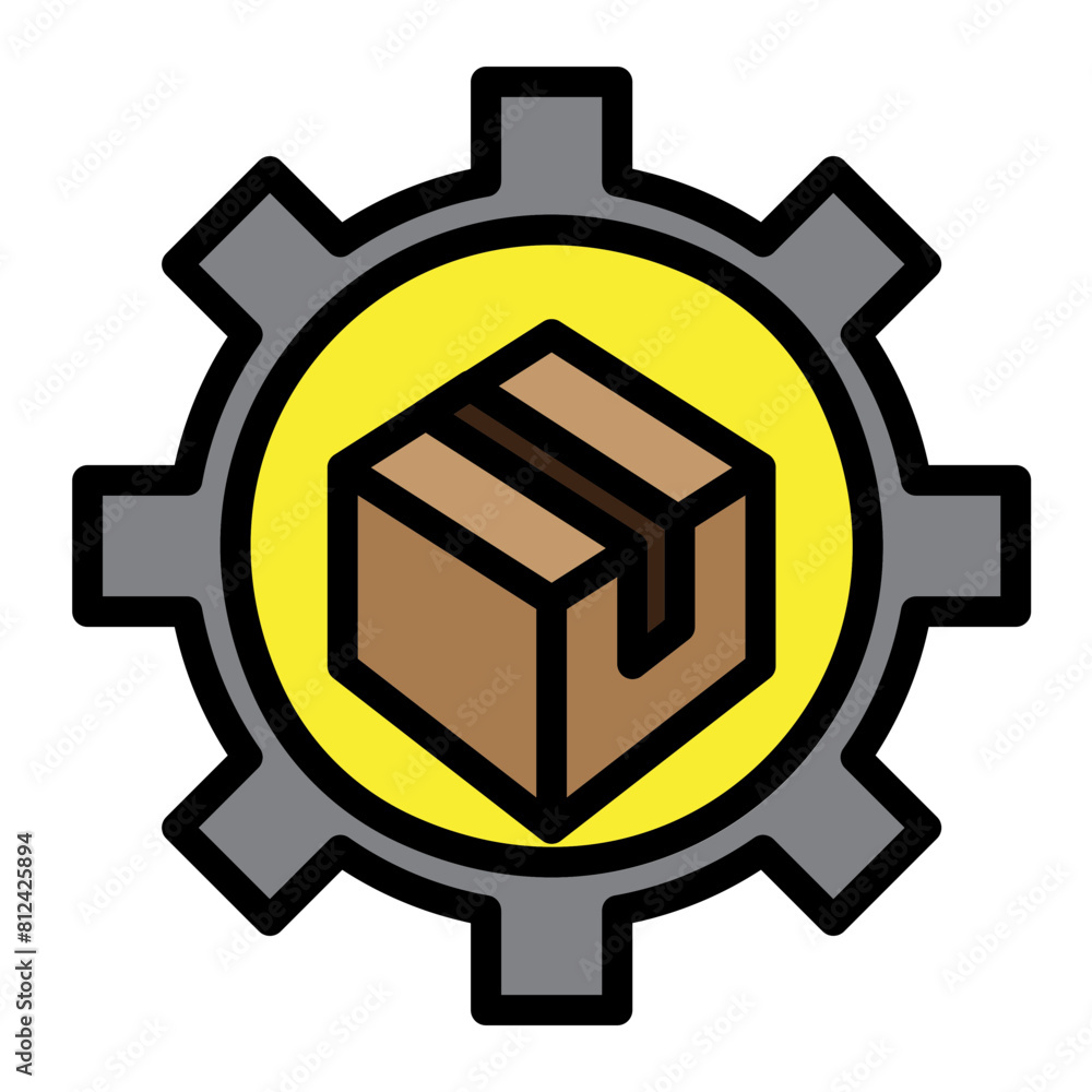 Ecopackaging options Filled Line Icon Design Ecopackaging options Filled Line Icon Design