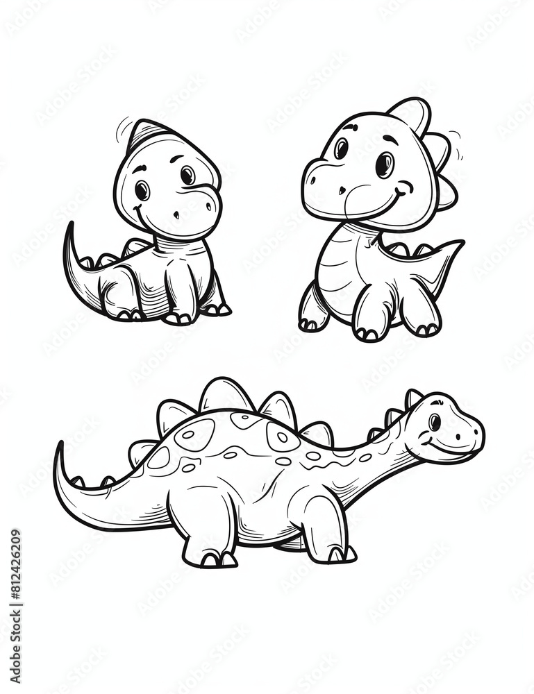 Cartoon Dinosaur Coloring Fun, wild animal, fun Cartoon Dinosaur Coloring Fun, wild animal, fun