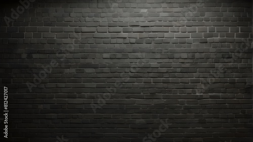 Background of a black brick wall showing a descent pattern