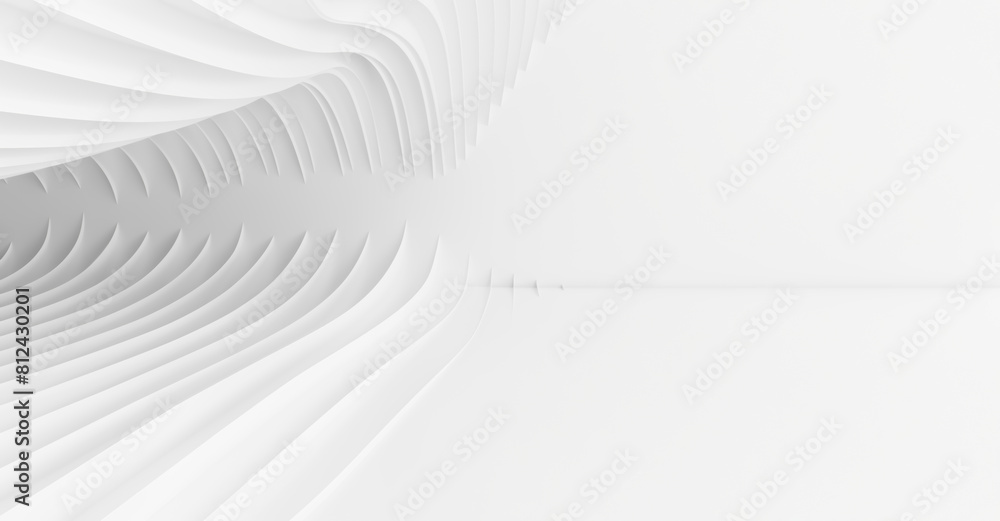 Fototapeta premium 3D Light White Background