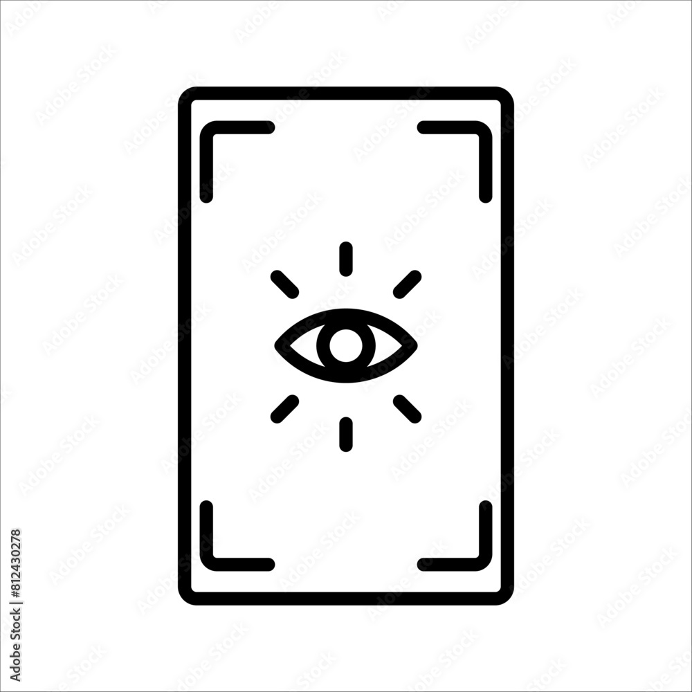 tarot icon from magic collection. Thin linear tarot, magic, esoteric outline icon isolated on white background. Line vector tarot sign, symbol for web and mobile tarot icon from magic collection. Thin linear tarot, magic, esoteric outline icon isolated on white background. Line vector tarot sign, symbol for web and mobile