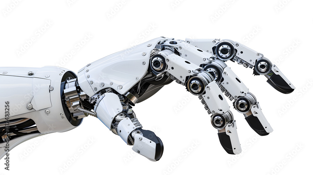 A robot hand isolated on transparent background A robot hand isolated on transparent background