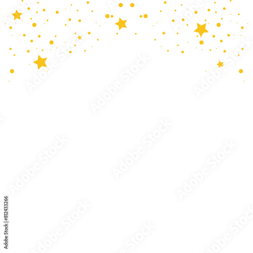 Seamless confetti star celebration decoration