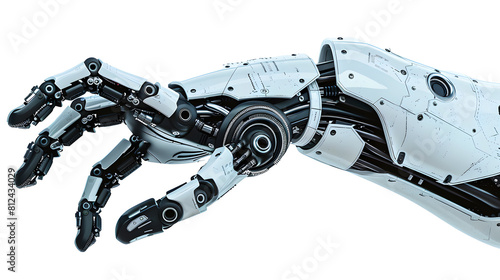 A robot hand isolated on transparent background