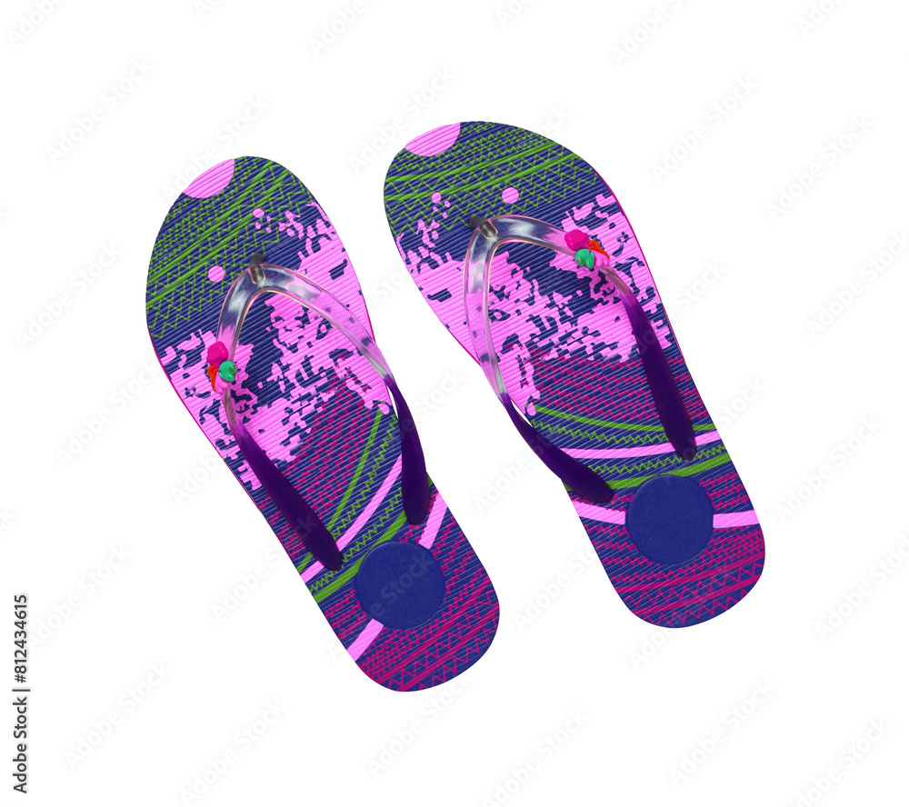 eva flip-flop or slippers isolated eva flip-flop or slippers isolated