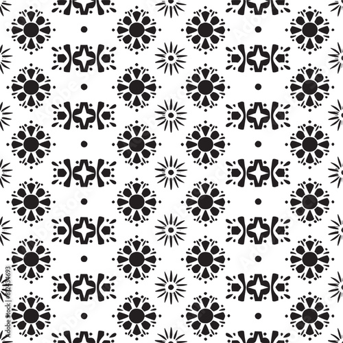 Geometric of seamless gray and white pattern