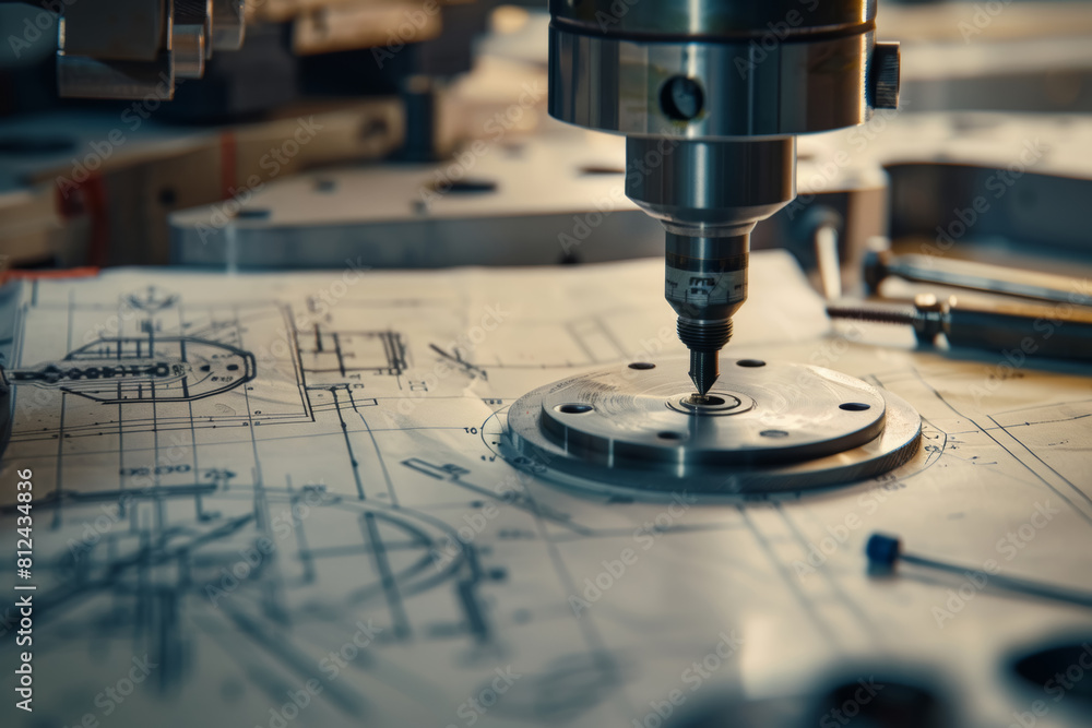 Precision Engineering in Tool and Die Making: Close-Up of Equipment Crafting Complex Parts Precision Engineering in Tool and Die Making: Close-Up of Equipment Crafting Complex Parts