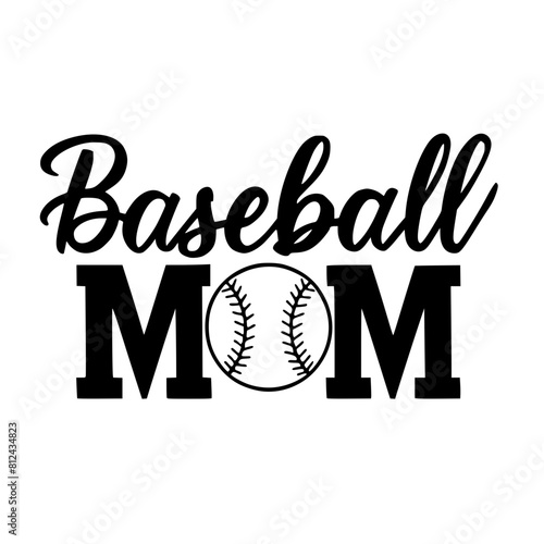 Baseball Mom Vector SVG