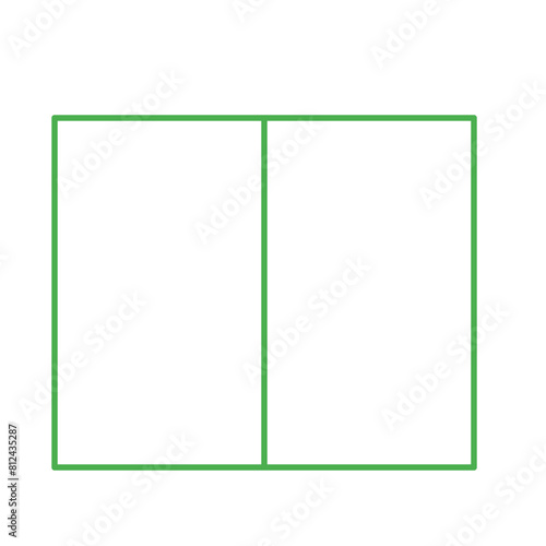 Simple accordion style data table layout template,vector