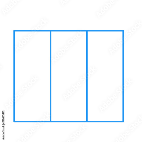 Simple accordion style data table layout template,vector