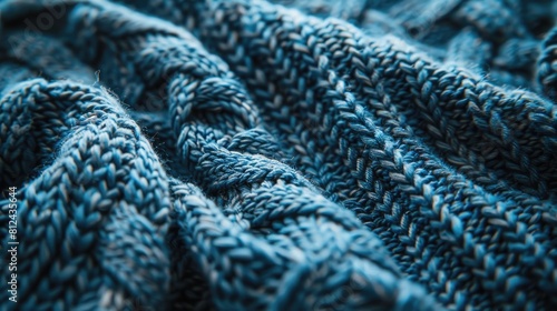 A Textured Old Blue Sweater