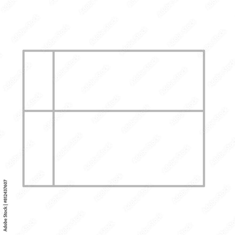 Simple stylized data table layout template Simple stylized data table layout template