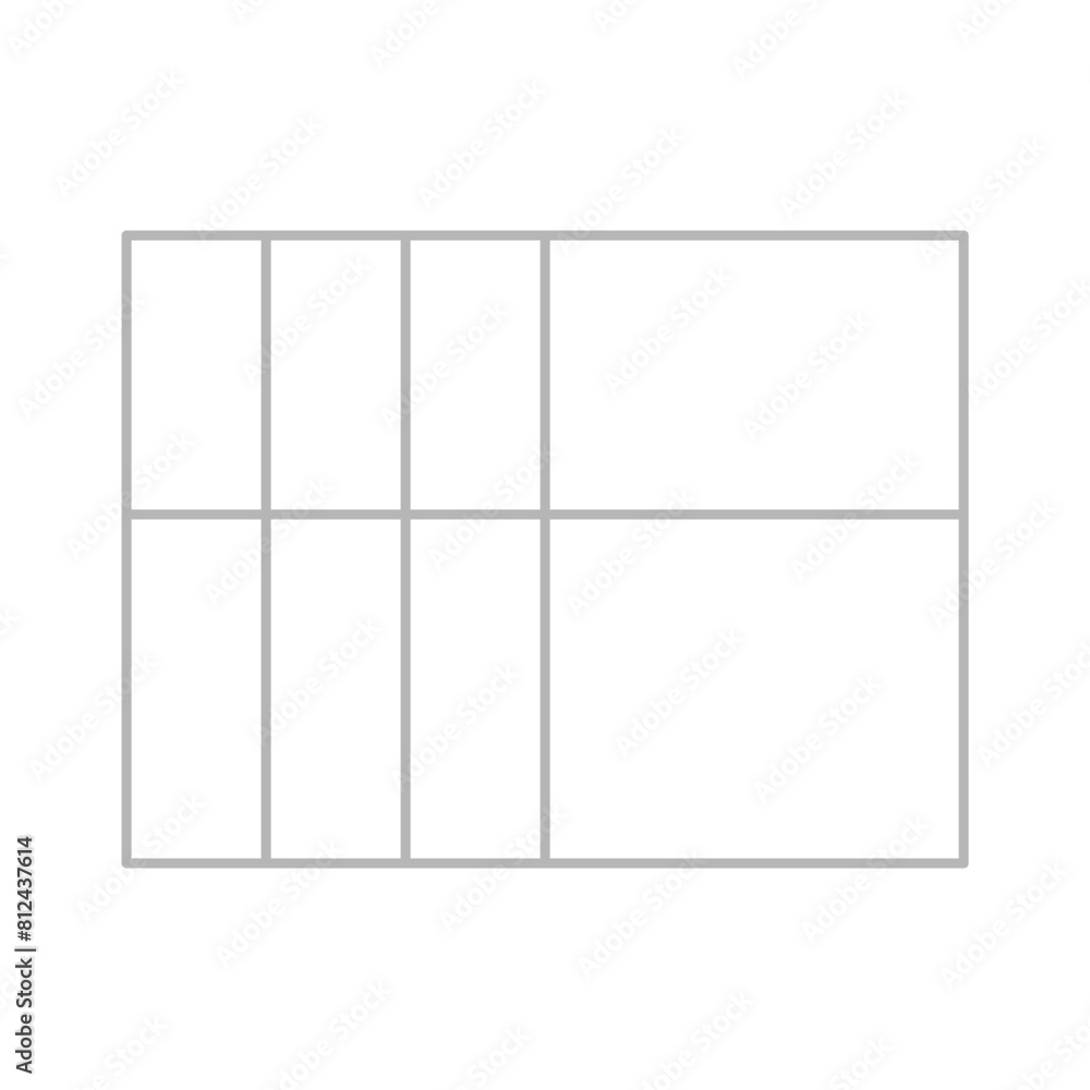 Simple stylized data table layout template Simple stylized data table layout template