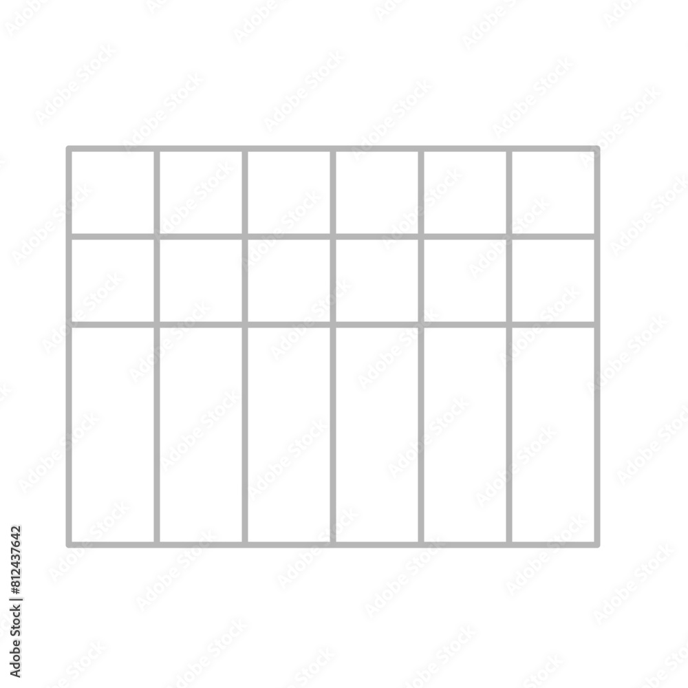 Simple stylized data table layout template Simple stylized data table layout template