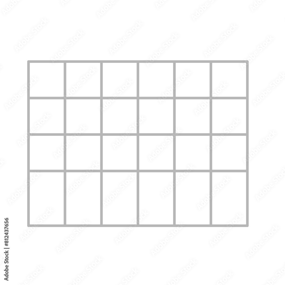 Simple stylized data table layout template Simple stylized data table layout template