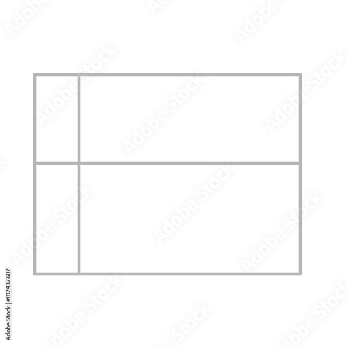 Simple stylized data table layout template