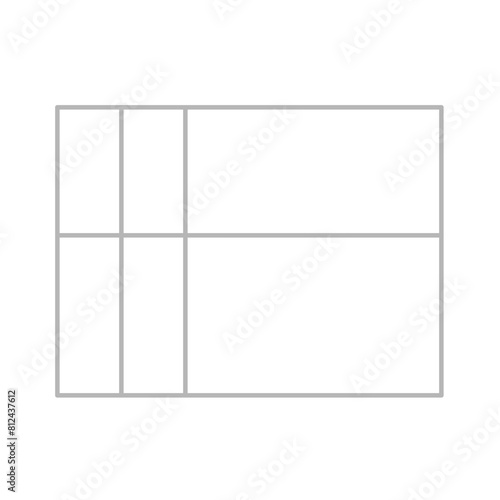 Simple stylized data table layout template