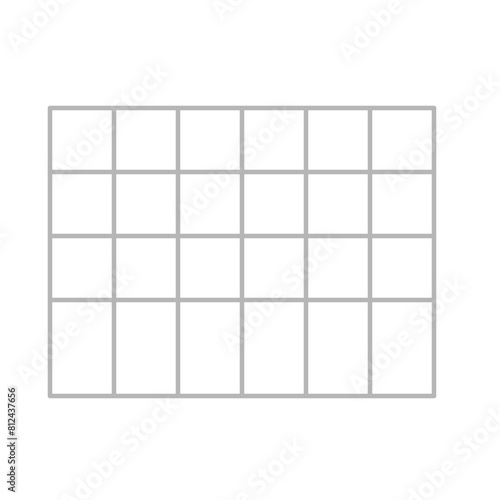 Simple stylized data table layout template