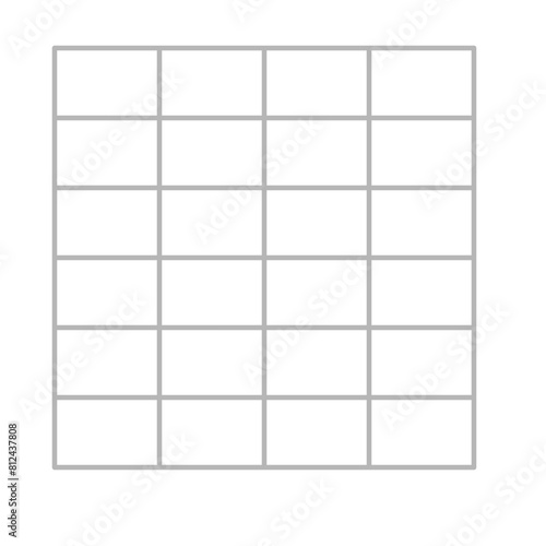 Simple stylized data table layout template