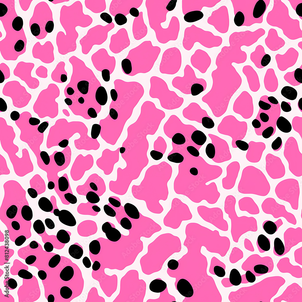 Fototapeta premium Leopard skin seamless pattern, the beauty of design knows no bounds. Can be used as a variety of graphics resources