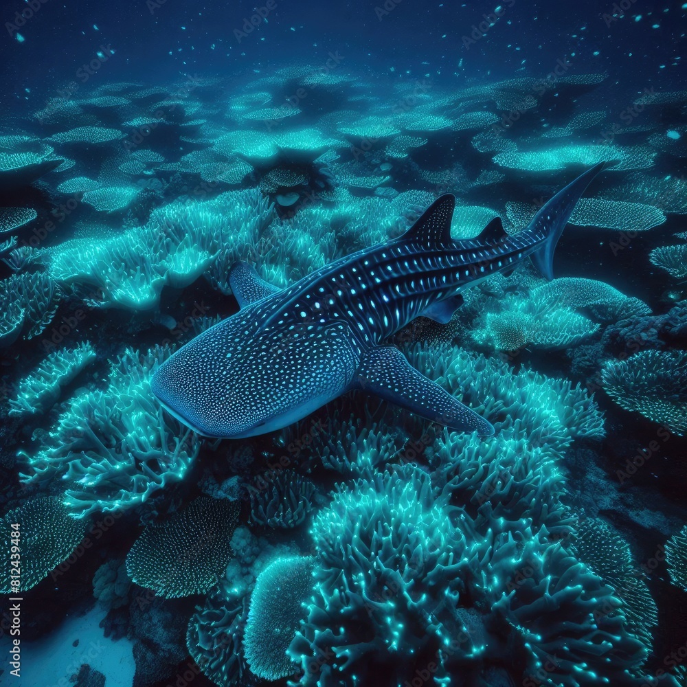 Scenery of Whale Shark in the Ocean Scenery of Whale Shark in the Ocean