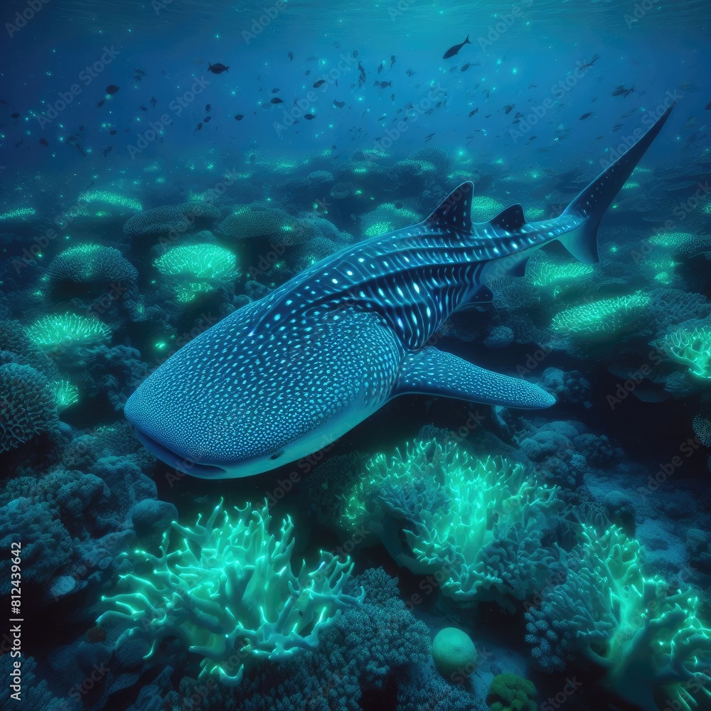 Scenery of Whale Shark in the Ocean Scenery of Whale Shark in the Ocean