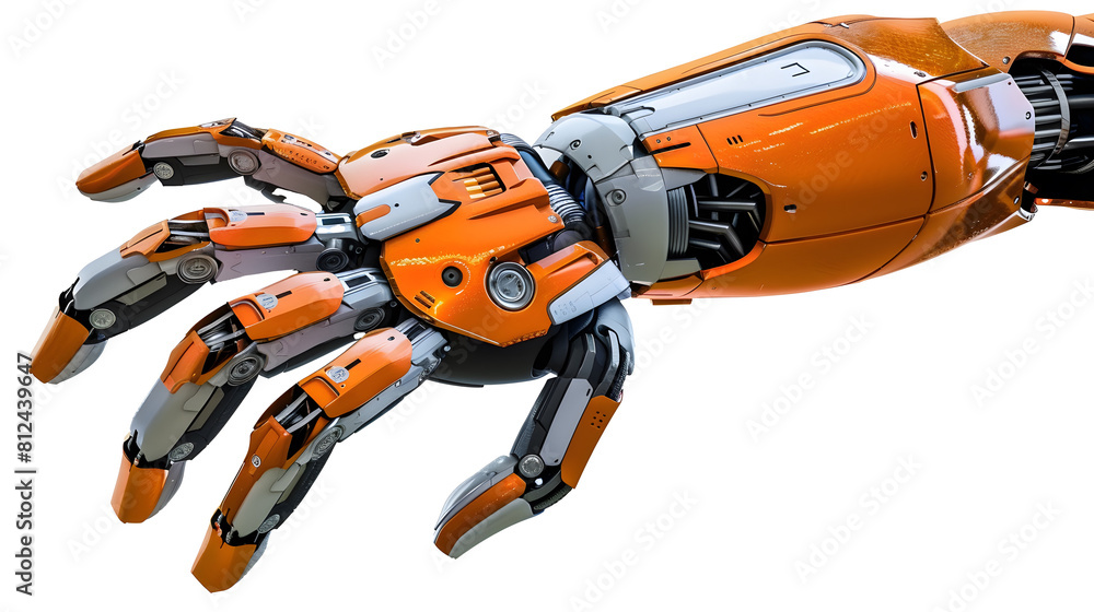 A robot hand isolated on transparent background A robot hand isolated on transparent background